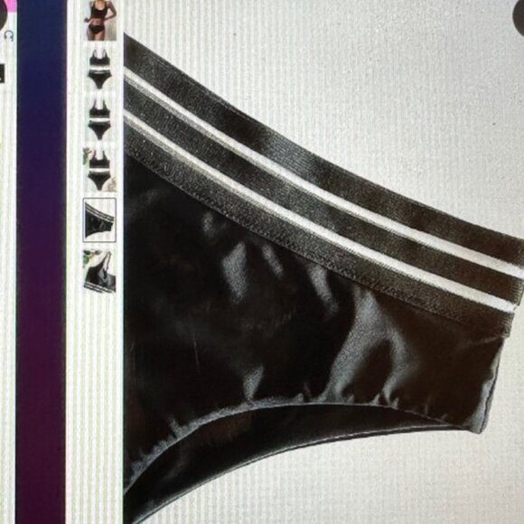 Brand New Contrast Mesh High Waisted Bikini Swimsuit Black Various - Picture 3 of 5